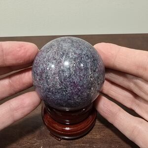 Ruby Kyanite Crystal Sphere #D 58 mm